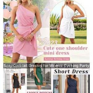 Small One Shoulder Mini Dress